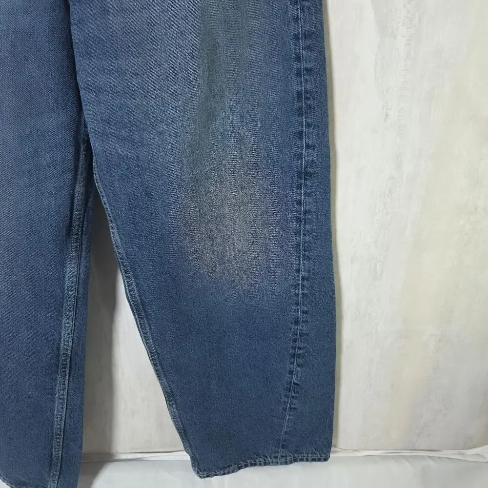 Old Navy Jeans Kids 18 Blue Baggy Barrel Leg Adjustable Waist Denim Relaxed
